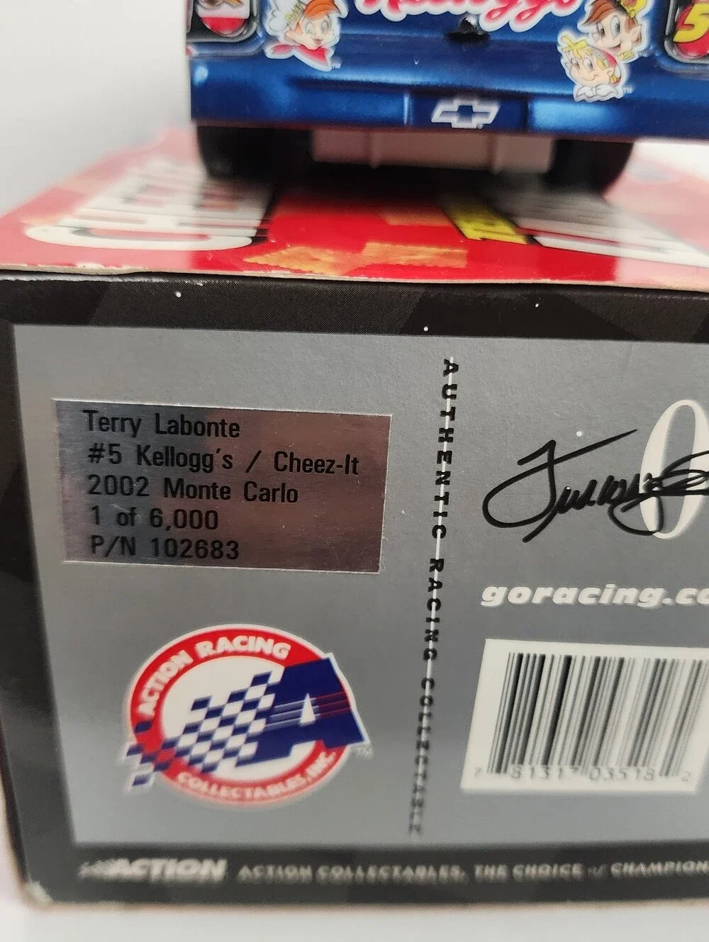 Cheez-It Terry Labonte #5 Die-Cast Racing Car 2002 Diecast Kellogs Action Racing